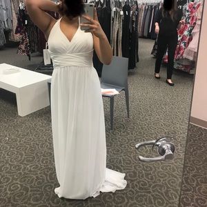 White formal dress
